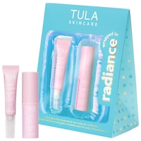 TULA Skincare - Duo de soin pour les lèvres et de baume pour les yeux Wrapped in Radiance, rose glow