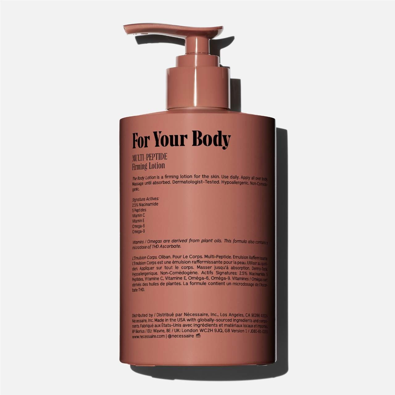 The Body Lotion Olibanum – With 5 Peptides + 2.5% Niacinamide