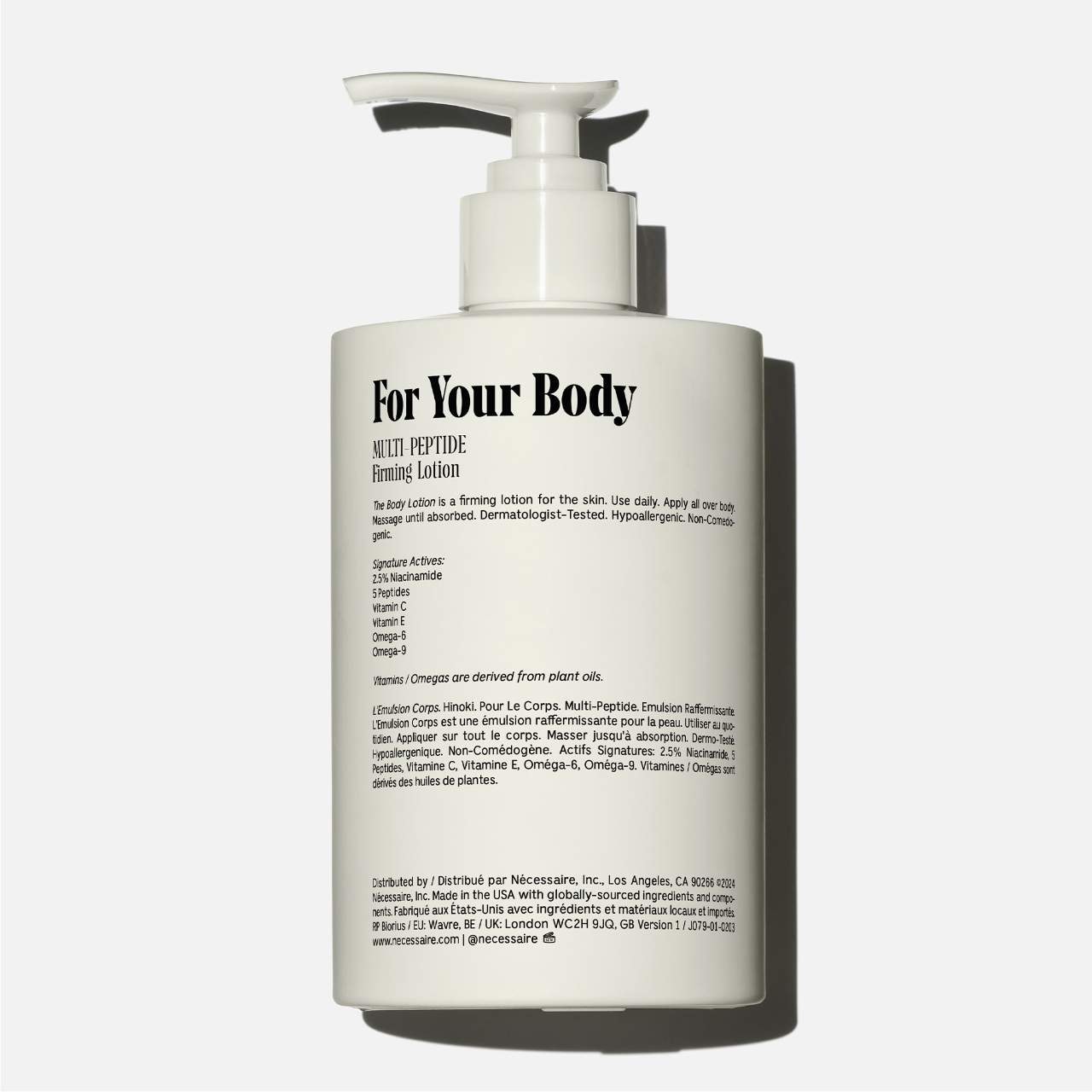 The Body Lotion Hinoki – Firming Lotion With 5 Peptides + 2.5% Niacinamide