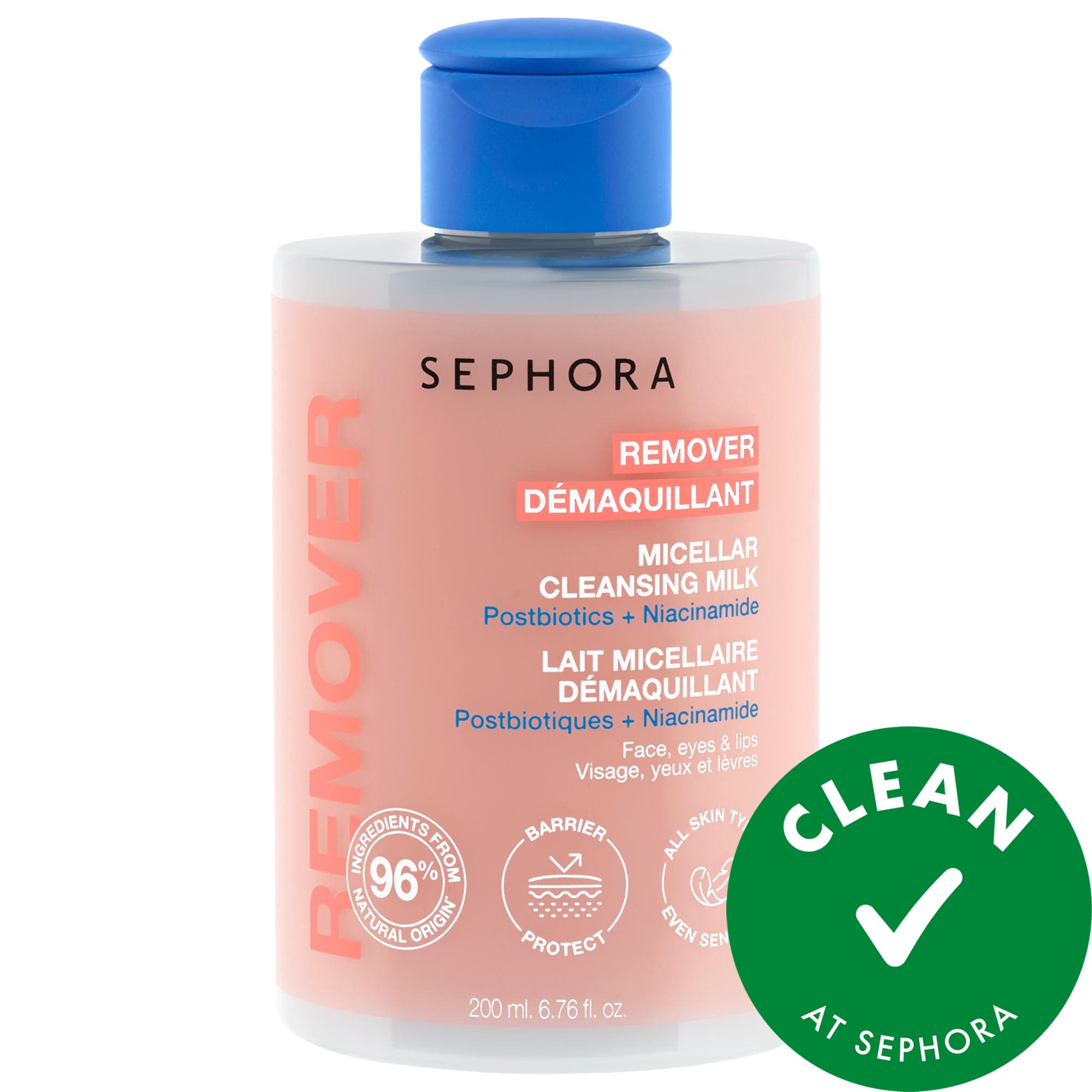 SEPHORA COLLECTION Micellar Cleansing Milk with Postbiotics + Niacinamide 6.76 oz / 200 ml