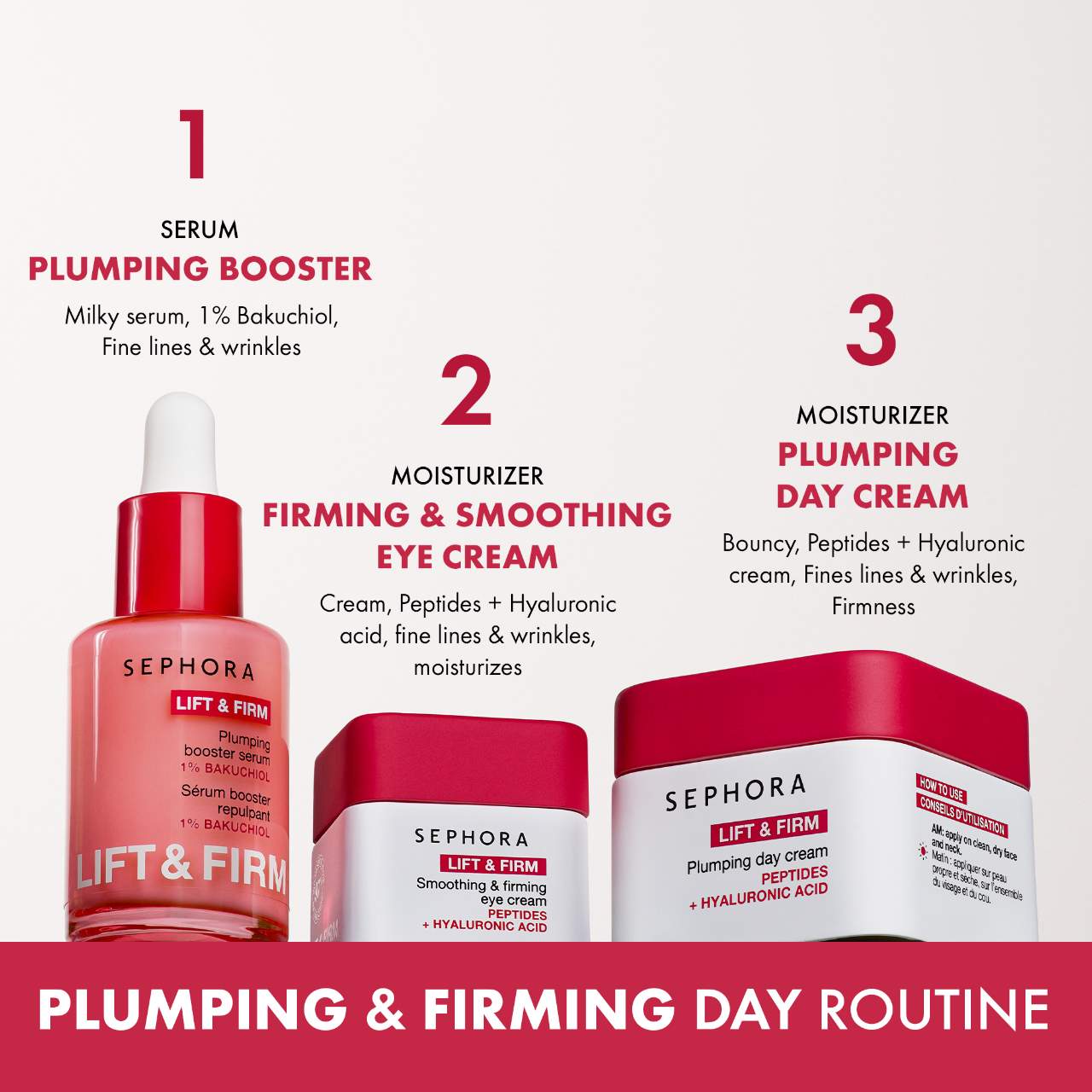 Lift & Firm - Plumping Day Cream with Peptides + Hyaluronic Acid