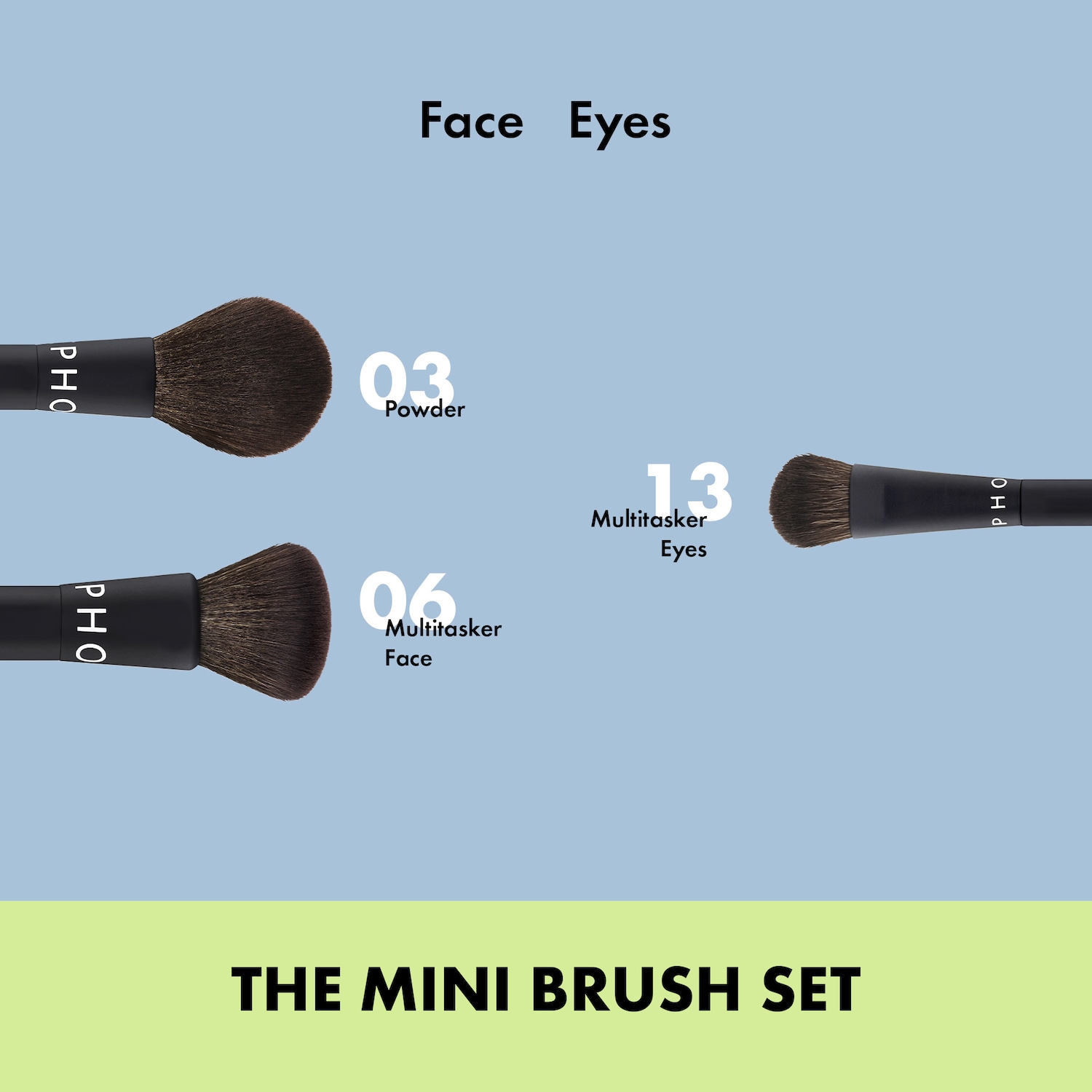 Mini Face and Eye Brush Set 