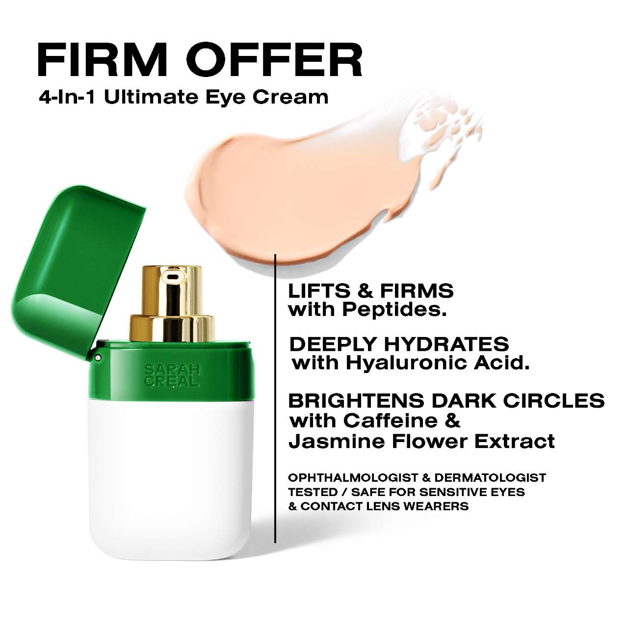 Firm Offer Ultimate 4-in-1 Peptide Eye Cream and Primer for Fine Lines