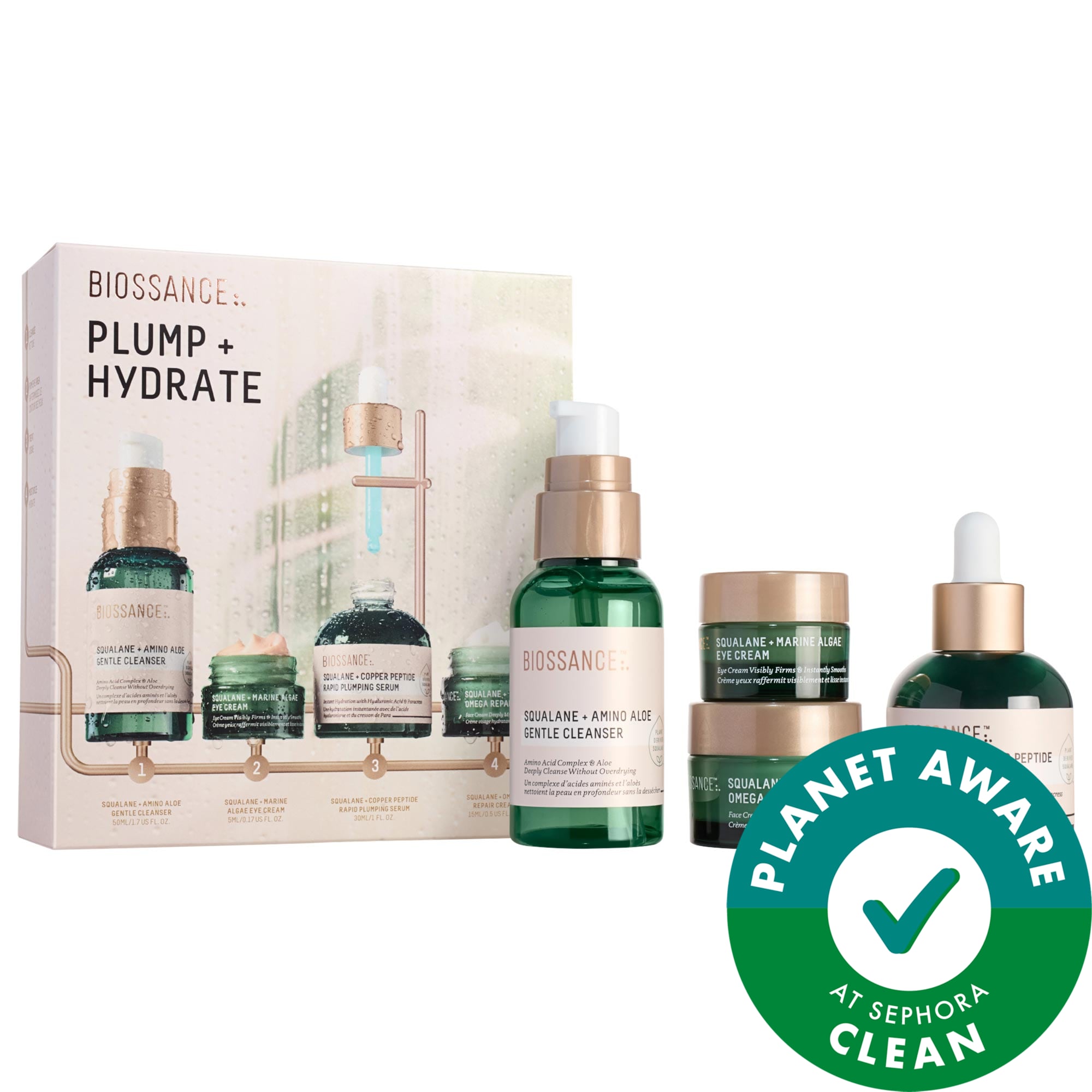 Biossance Plump + Hydrate Bestsellers Routine Set