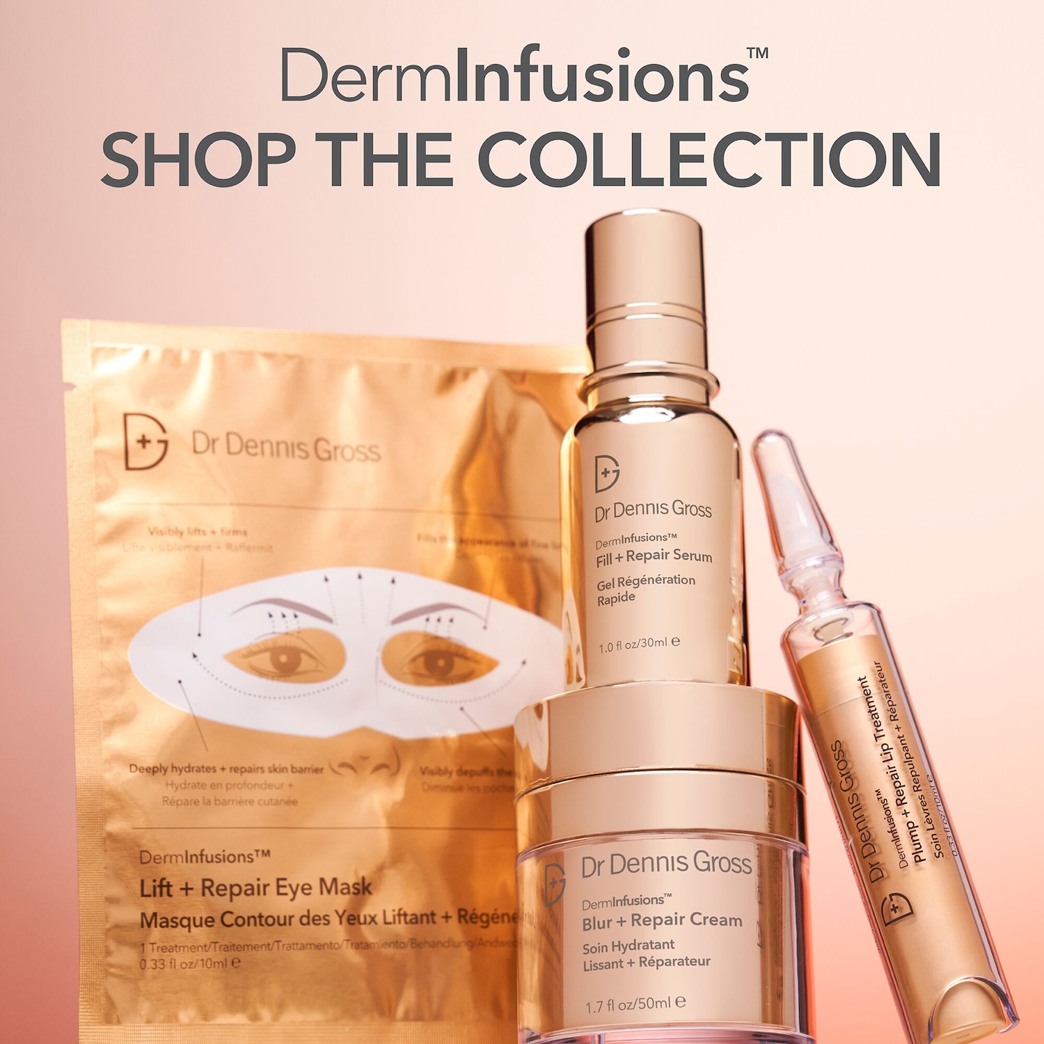 DermInfusions™ Blur + Repair Cream with Hyaluronic Acid and Peptides