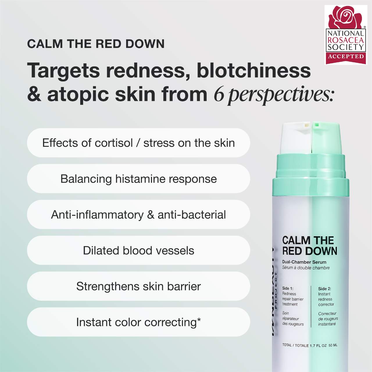 Calm the Red Down Dual Chamber Redness Treatment Serum