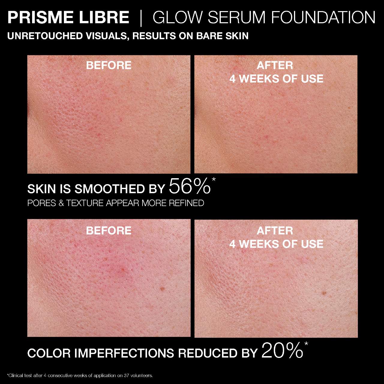 Prisme Libre Glow Serum Blurring Foundation with Natural Finish