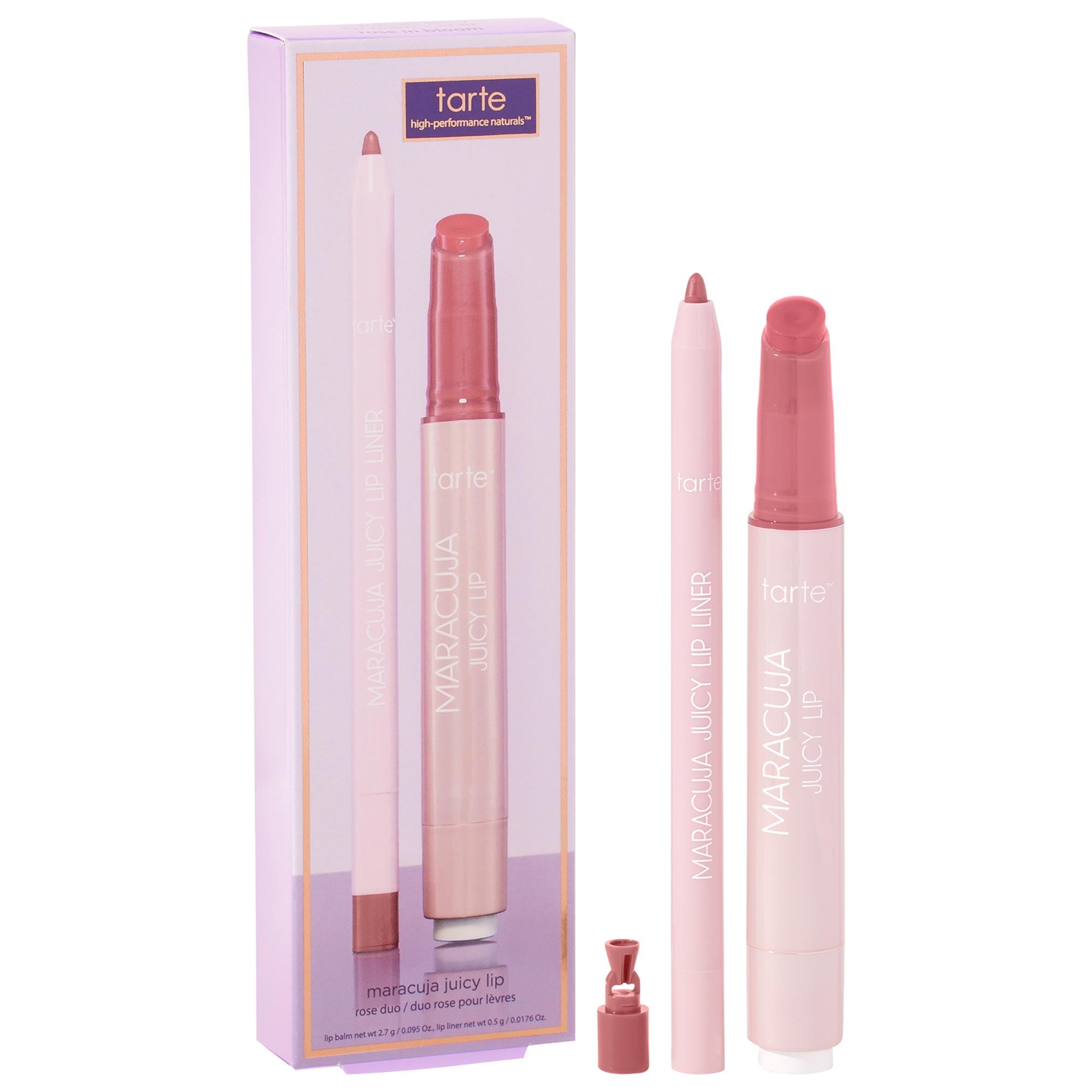 tarte maracuja juicy lip balm Rose duo / g