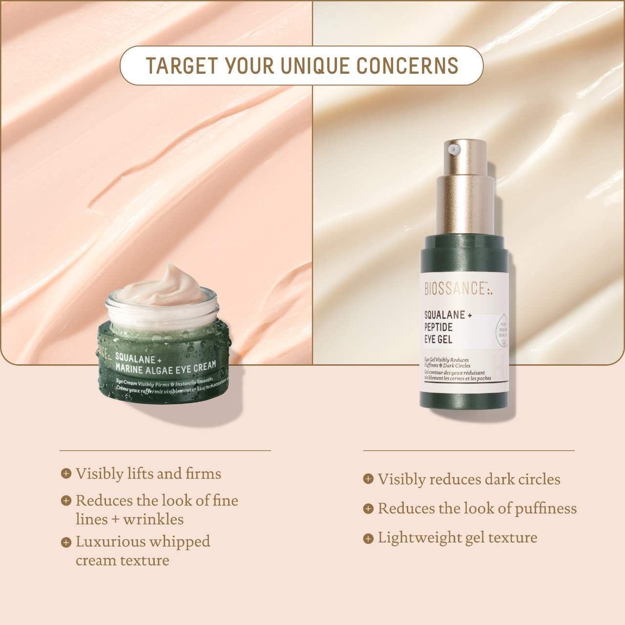 Marine Algae Eye Cream for Fine Lines & Dark Circles + Squalane