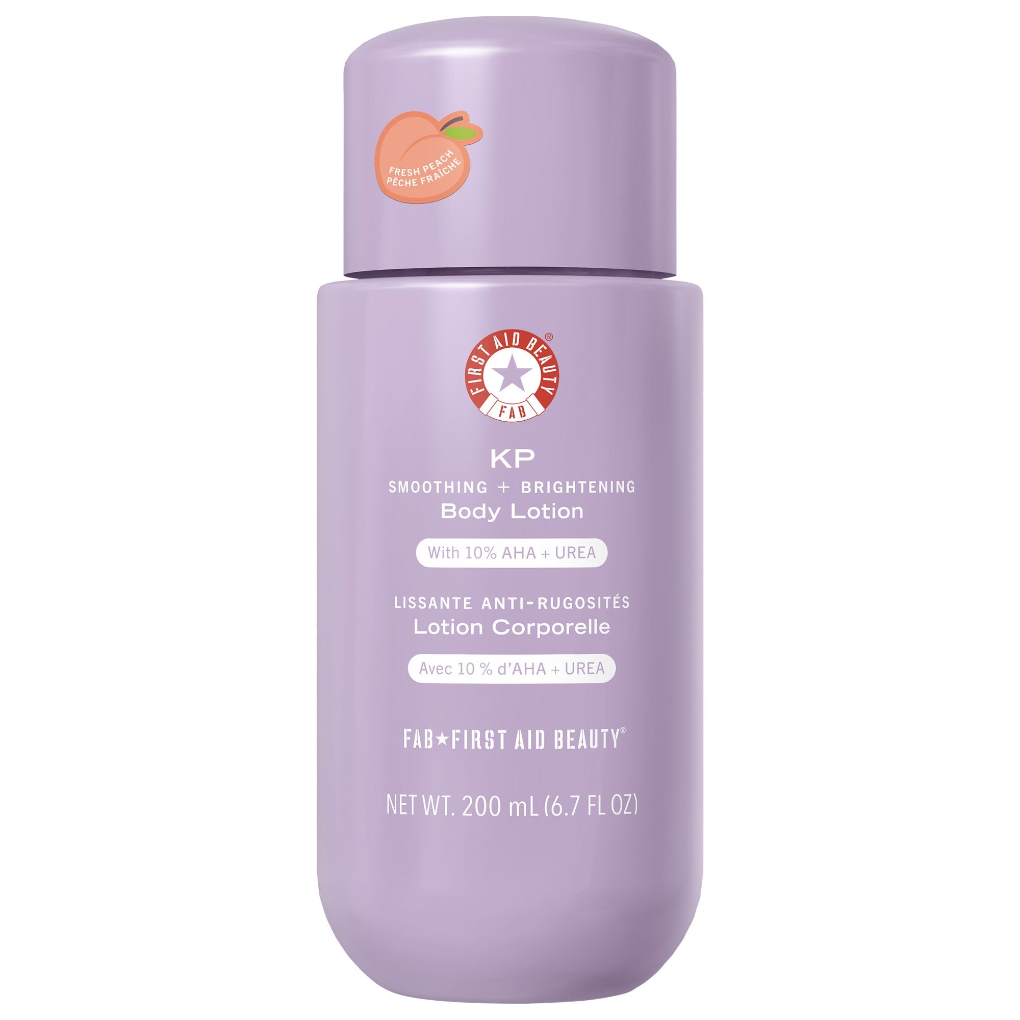 First Aid Beauty KP Smoothing + Brightening Body Lotion with 10% AHA + Urea 6.7 oz / 200 mL