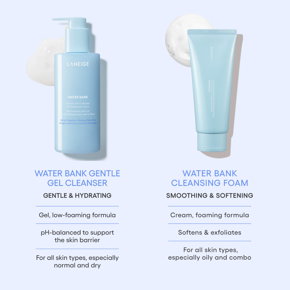 Water Bank Gentle Gel Cleanser with Hyaluronic Acid