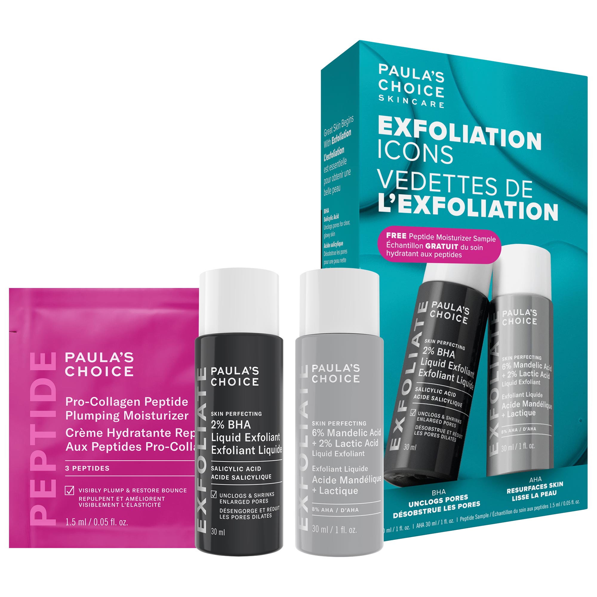 Paula's Choice Exfoliation Icons Kit for clear, brighter looking skin