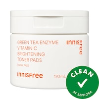 innisfree - Green Tea Enzyme Vitamin C Brightening + Exfoliating Toner Pads