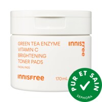 innisfree - Timbres toniques exfoliant et illuminant avec enzymes de thé vert et vitamine C