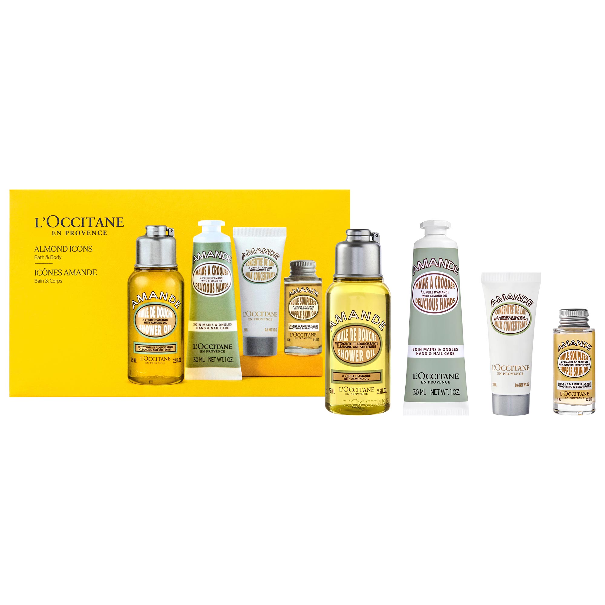 L'Occitane Almond Icons Set for Bath & Body Routine