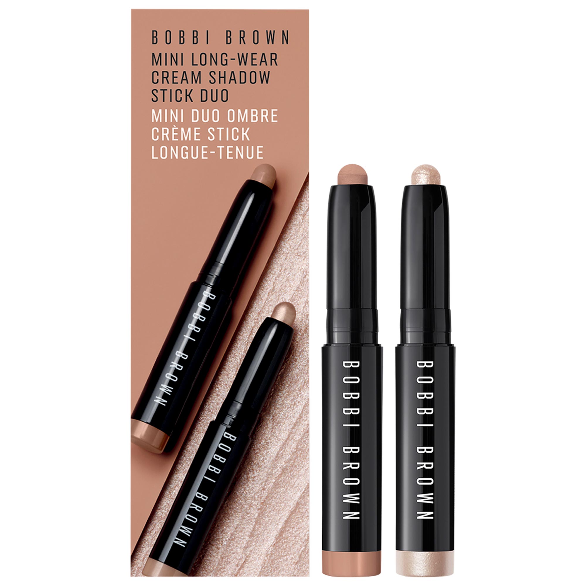 Bobbi Brown Mini Long-Wear Waterproof Cream Eyeshadow Stick Set 2 x 0.04 oz / 0.9 g