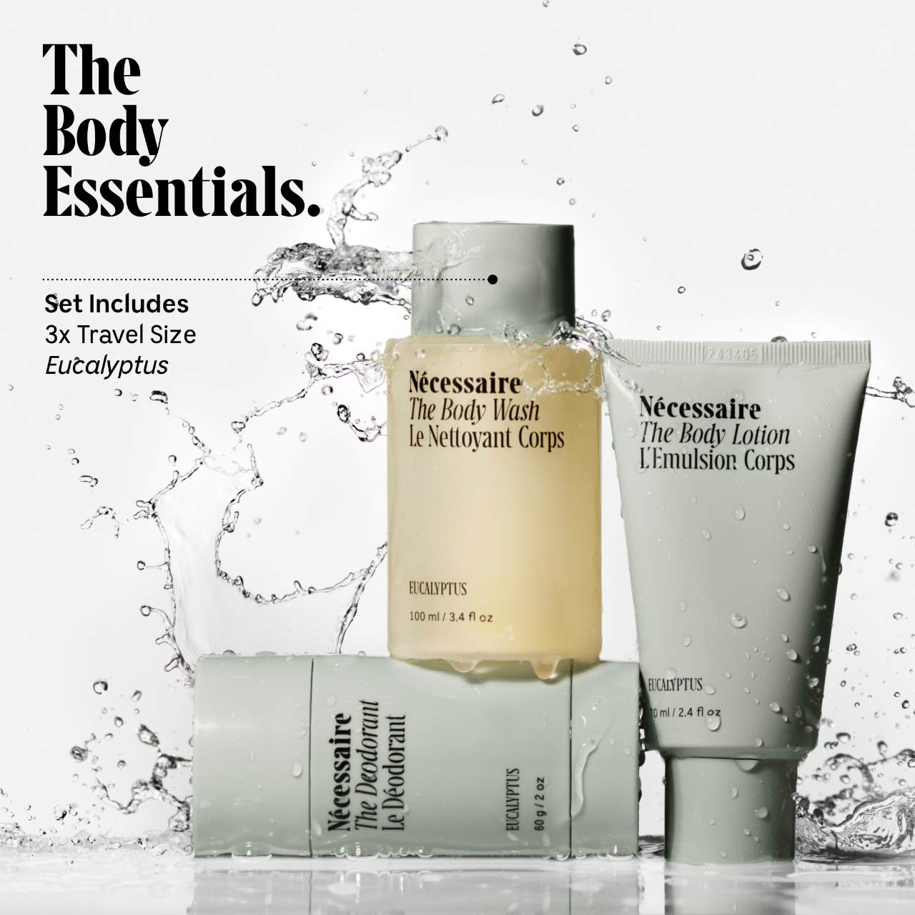 Eucalyptus Body Essentials Set - Trial + Travel