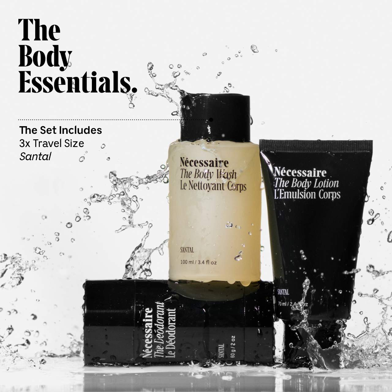 Santal Body Essentials Set - Trial + Travel