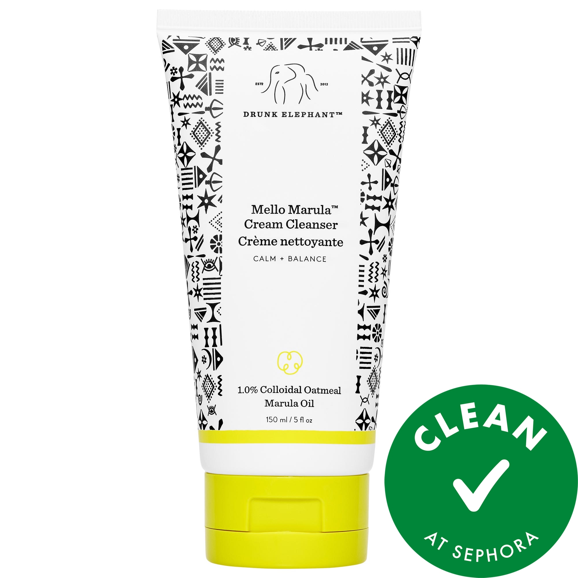 Drunk Elephant Mello Marula Cream Cleanser with 1.0% Colloidal Oatmeal 5 oz / 150 mL