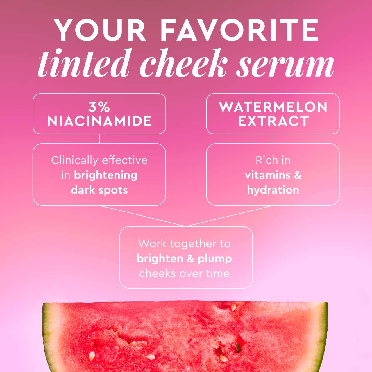 Watermelon Glow Niacinamide Dewy Flush - Brightening Serum Blush