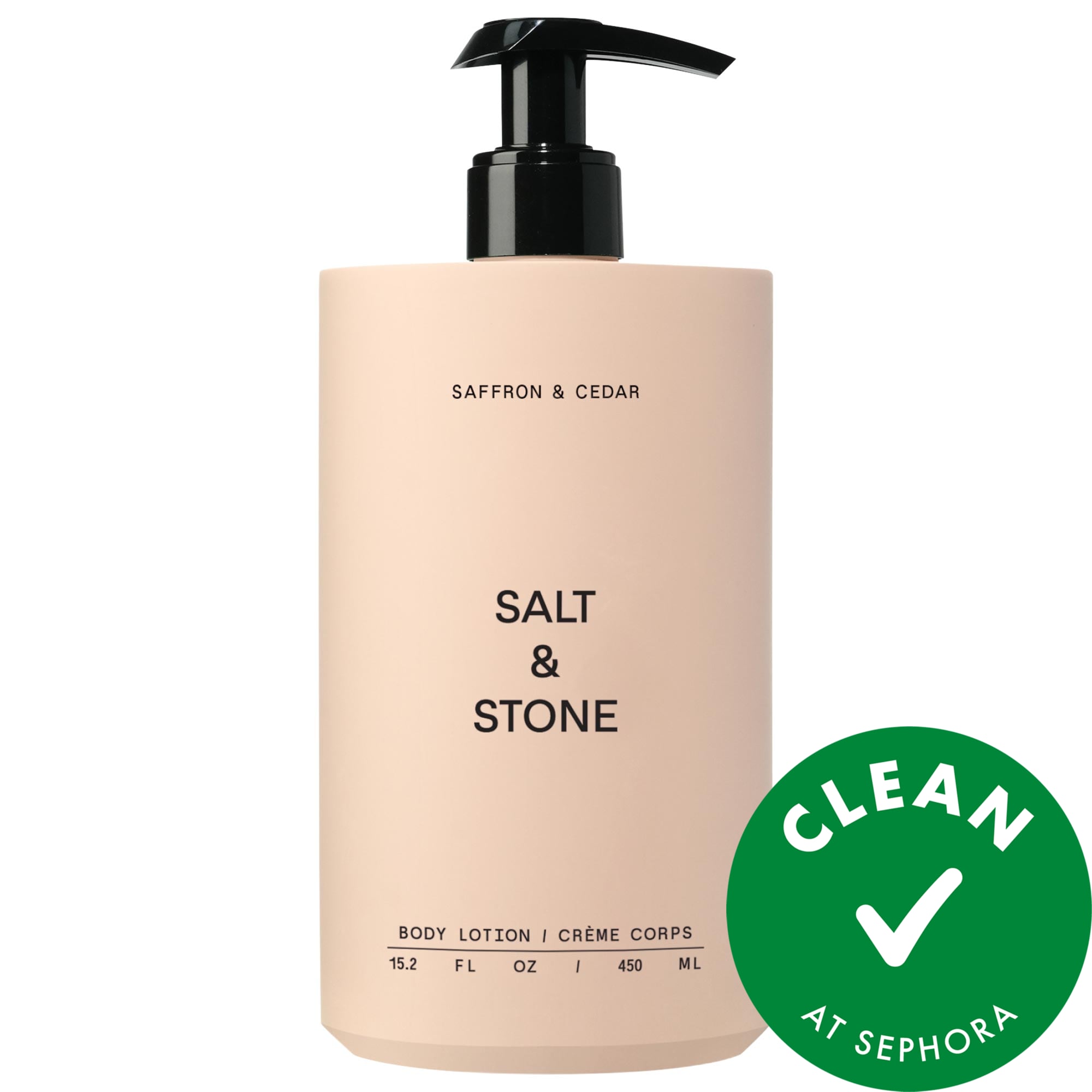 Salt & Stone Saffron & Cedar Body Lotion with Niacinamide 15 oz / 450 mL