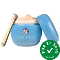 Tatcha - Crème protectrice de barrière qui réduit l’apparence des rougeurs Indigo Overnight Repair