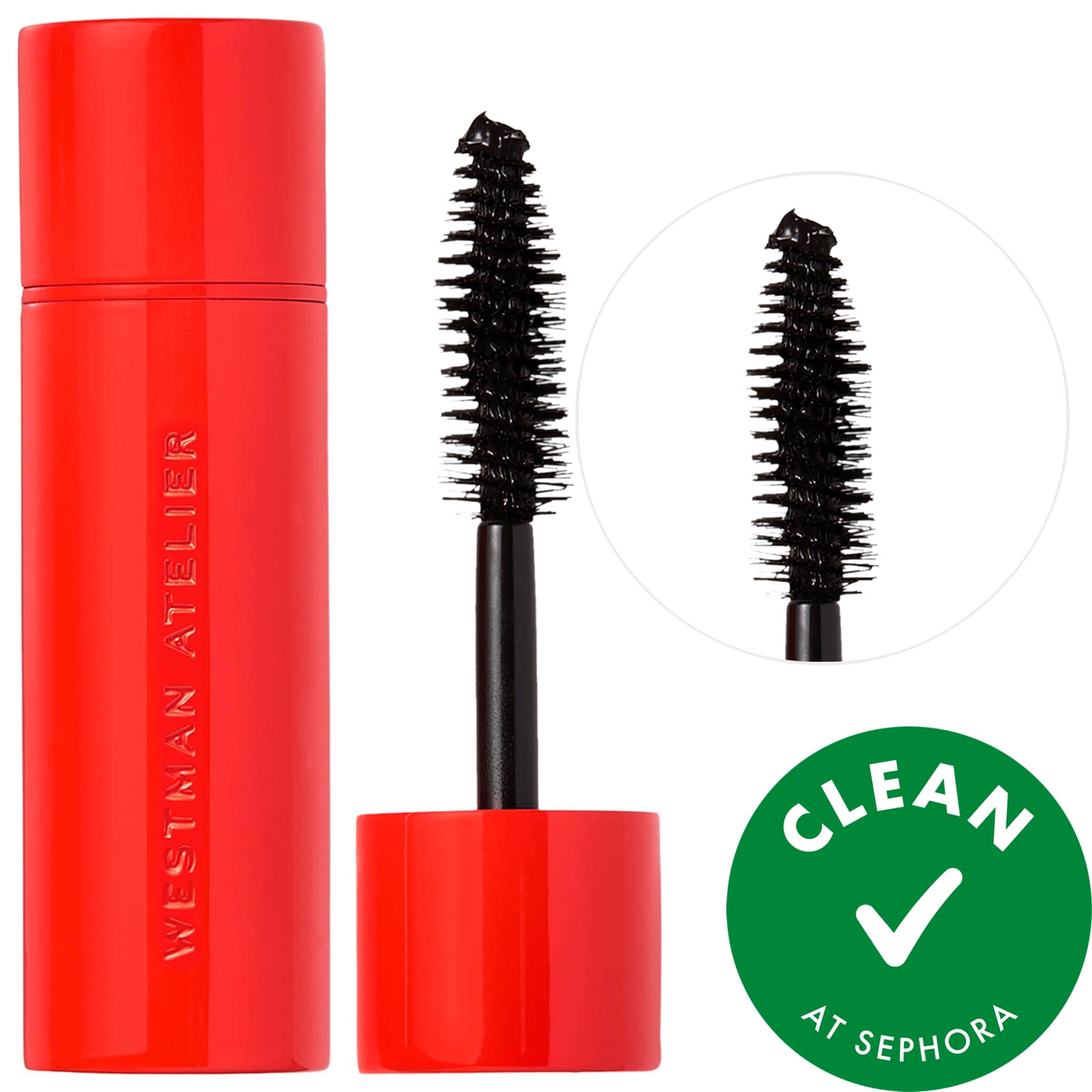 Westman Atelier Petite Eye Want You Lengthening + Volumizing Clean Mascara Clean Black 0.8 oz / 22.9 g